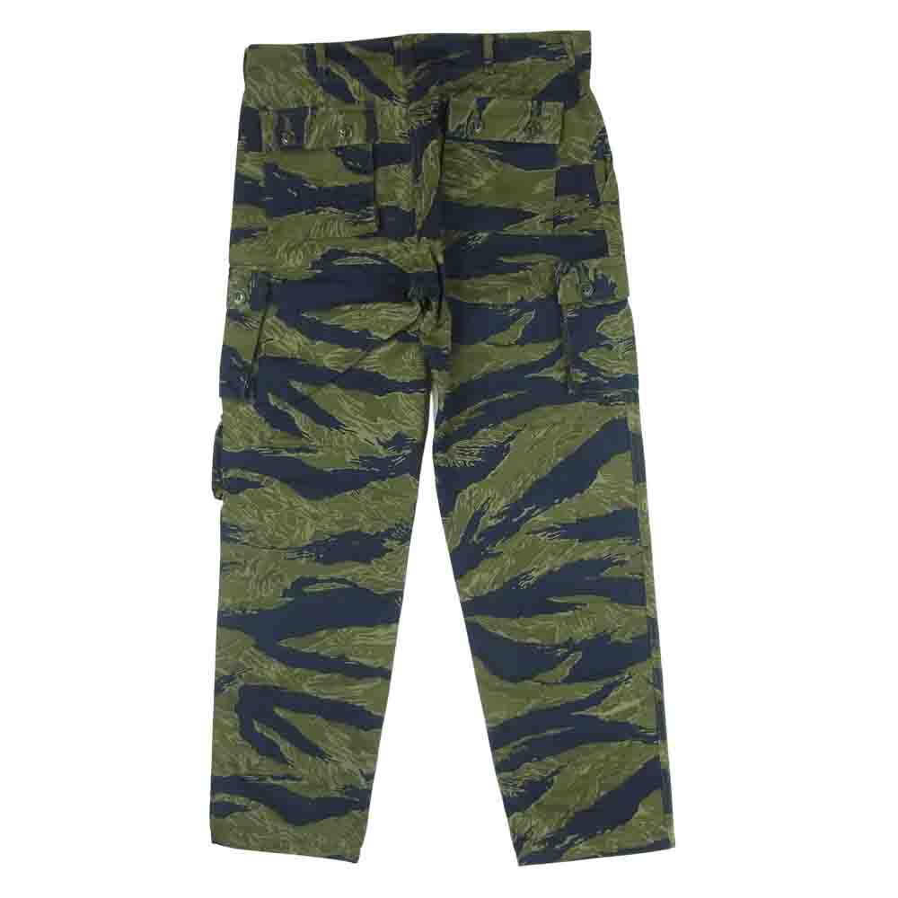 The REAL McCOY'S ザリアルマッコイズ TIGER CAMOUFLAGE TROUSERS タイガーカモ トラウザー 6ポケット カーゴ パンツ カーキ系 M【美品】【中古】