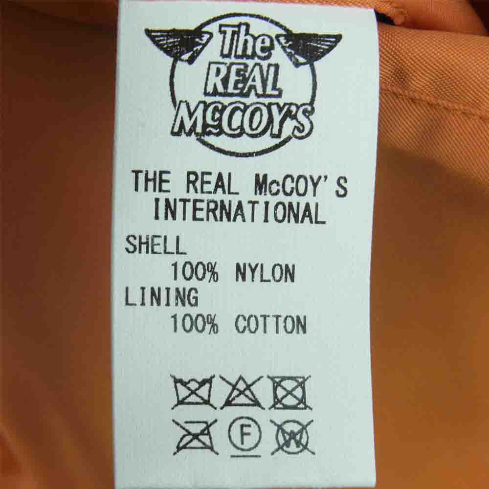 The REAL McCOY'S ザリアルマッコイズ BUCO ブコ ENGINEERS COACH JACKET エンジニア ナイロン ロゴ プリント コーチ ジャケット オレンジ系 M【美品】【中古】
