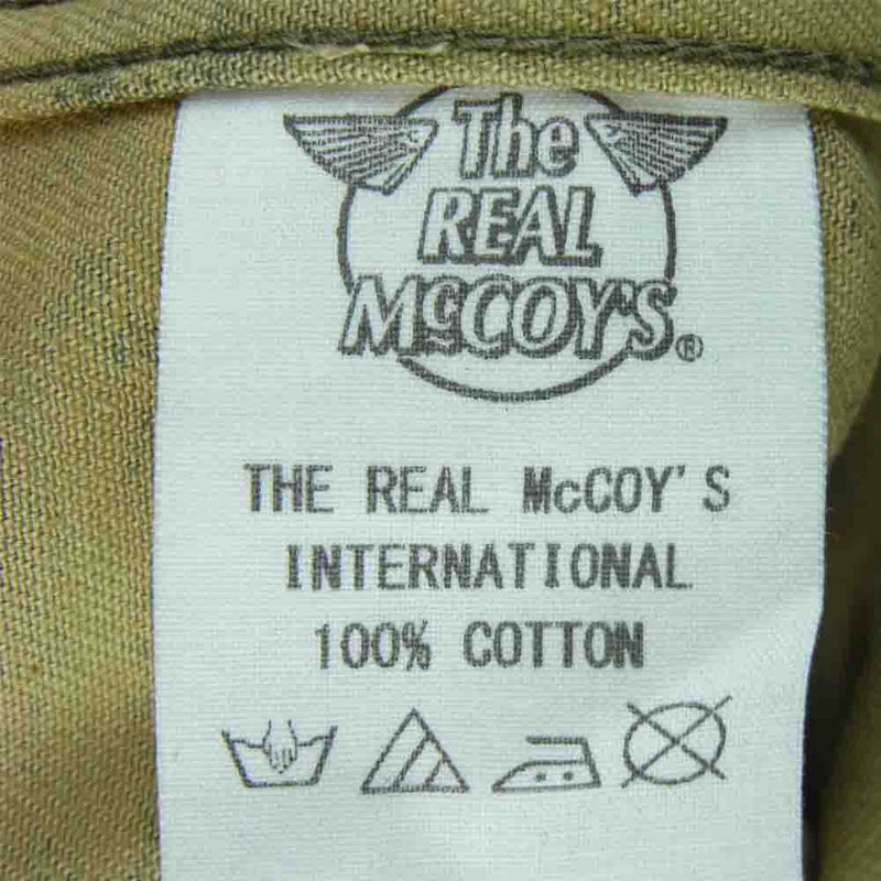 The REAL McCOY'S ザリアルマッコイズ TIGER CAMOUFLAGE VEST タイガー カモ 4ポケット ベスト カーキ系 M【美品】【中古】