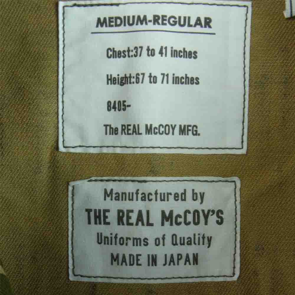 The REAL McCOY'S ザリアルマッコイズ TIGER CAMOUFLAGE SHIRT JOHN WAYNE ジョンウェイン タイガー カモ シャツ ジャケット カーキ系 M【美品】【中古】