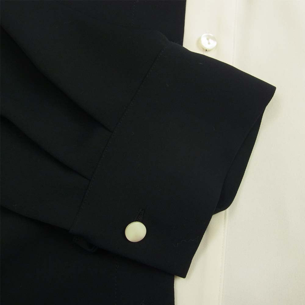 リノー STUDIOUS 111500109 DRAPE LAYERED SHIRT ドレープ レイヤード シャツ ネイビー系 2【中古】