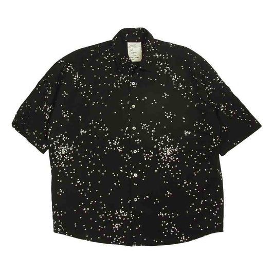 SHAREEF シャリーフ 20533006 DOT PATTERN S/S BIG SHIRTS ドット パターン ビッグ シルエット シャツ 半袖 ブラック系 1【中古】