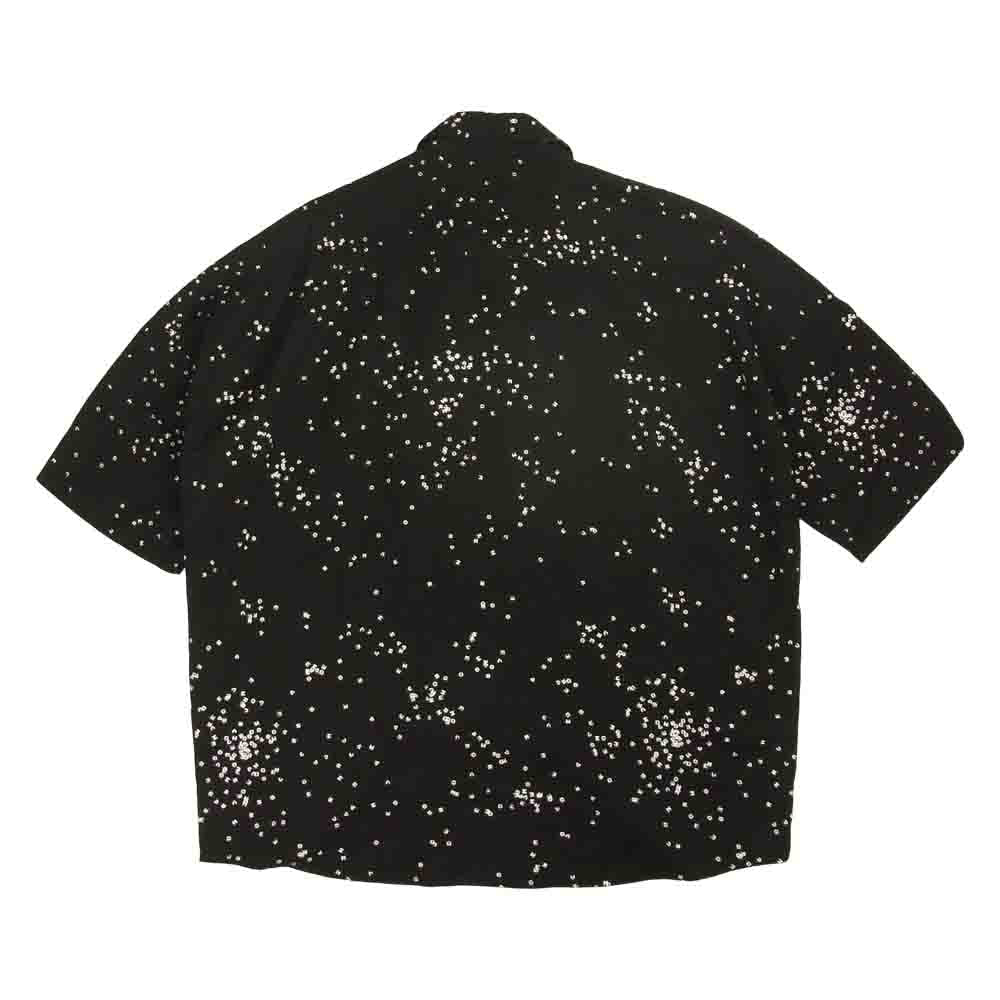 SHAREEF シャリーフ 20533006 DOT PATTERN S/S BIG SHIRTS ドット パターン ビッグ シルエット シャツ 半袖 ブラック系 1【中古】