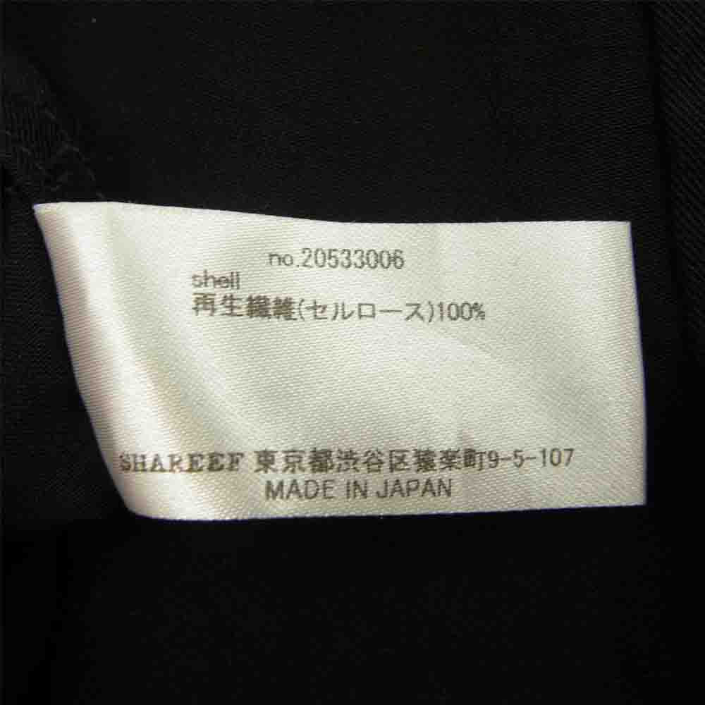 SHAREEF シャリーフ 20533006 DOT PATTERN S/S BIG SHIRTS ドット パターン ビッグ シルエット シャツ 半袖 ブラック系 1【中古】