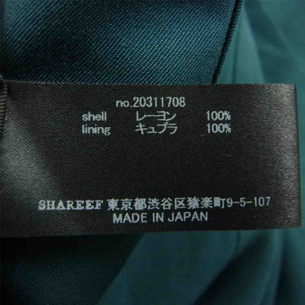 SHAREEF シャリーフ 20311708 EX．EMBROIDERY COACH JKT コーチ ジャケット グリーン系 1【中古】