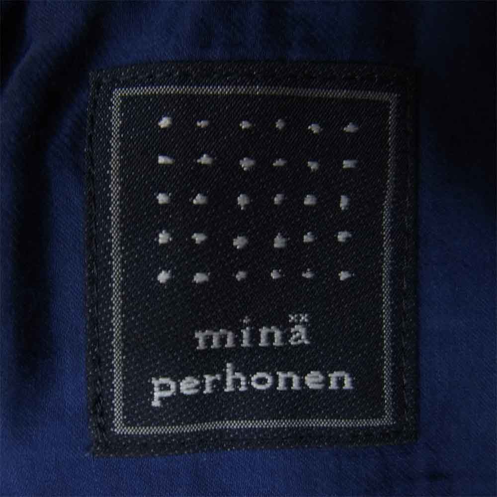 mina perhonen ミナペルホネン ss3073 bobbin ボビン ノースリーブ ワンピース ブルー系 36【中古】