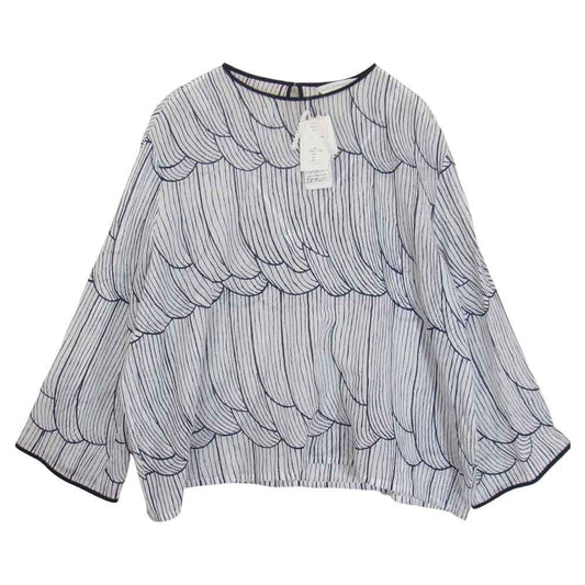 mina perhonen ミナペルホネン xa1014 sulka ブラウス ホワイト系 38【美品】【中古】