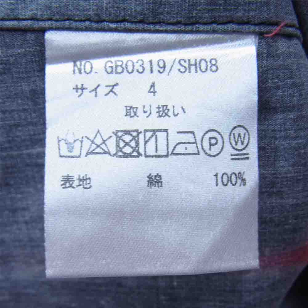 glamb グラム GB0319 Cross SH クロス アート シャツ ブラック系 4【新古品】【未使用】【中古】