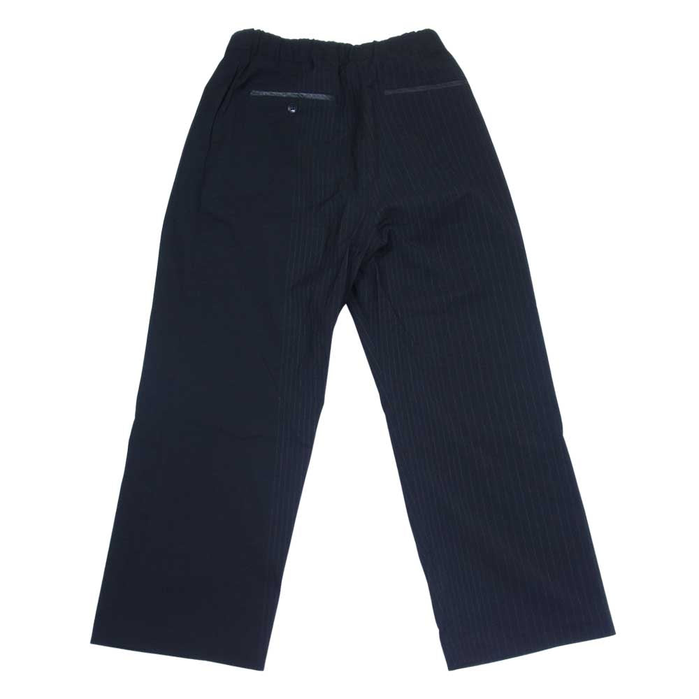 ISAMUKATAYAMA BACKLASH イサムカタヤマバックラッシュ 1847-02 ランダムストライプ ルーズパンツ ブラック系 S【極上美品】【中古】