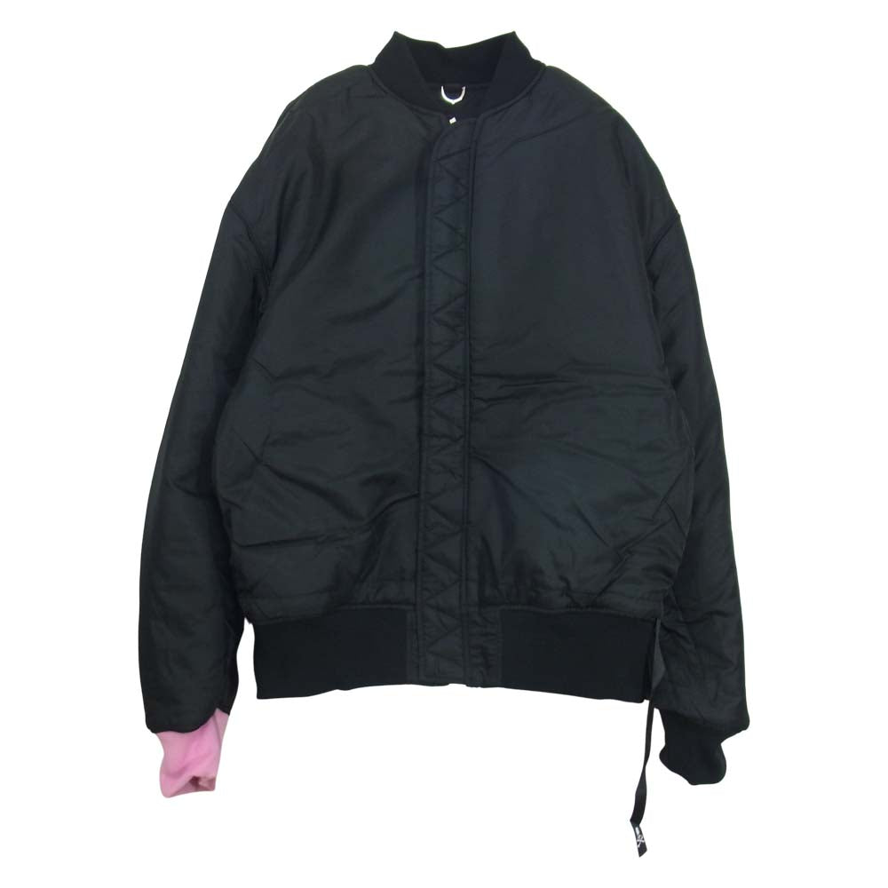 mastermind JAPAN マスターマインドジャパン C2H4 X MASTERMIND WORLD BOMBER JACKETRED PINK ボンバー ジャケット ブラック系 S【新古品】【未使用】【中古】