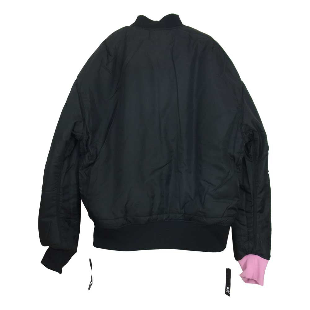 mastermind JAPAN マスターマインドジャパン C2H4 X MASTERMIND WORLD BOMBER JACKETRED PINK ボンバー ジャケット ブラック系 S【新古品】【未使用】【中古】