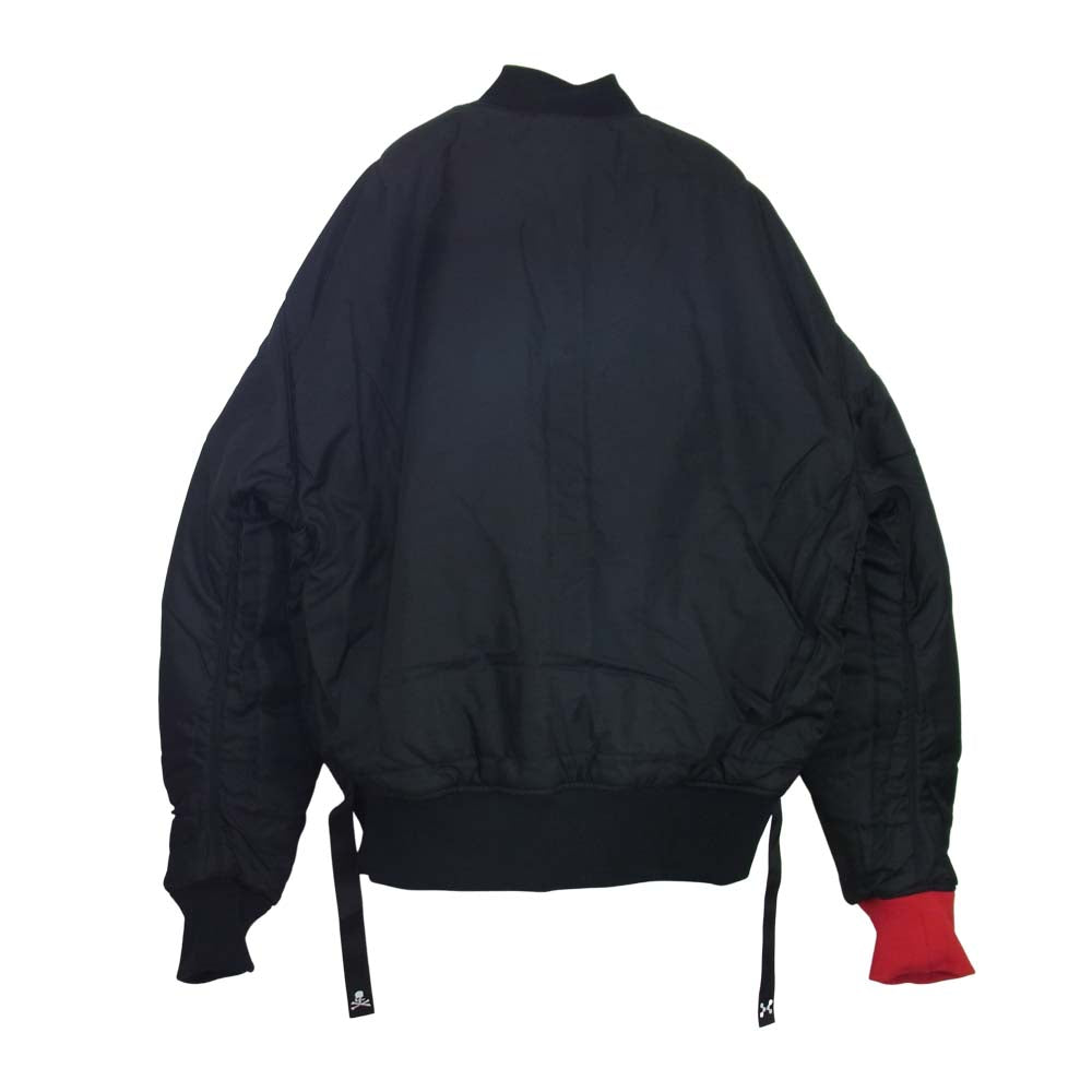 mastermind JAPAN マスターマインドジャパン C2H4 X MASTERMIND WORLD BOMBER JACKETRED ボンバー ジャケット ブラック系 S【新古品】【未使用】【中古】