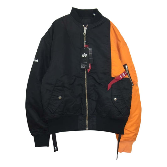 mastermind JAPAN マスターマインドジャパン 997-9211241 C2H4 X MASTERMIND WORLD BOMBER JACKET ORANGE ボンバー ジャケット ブラック系 S【新古品】【未使用】【中古】