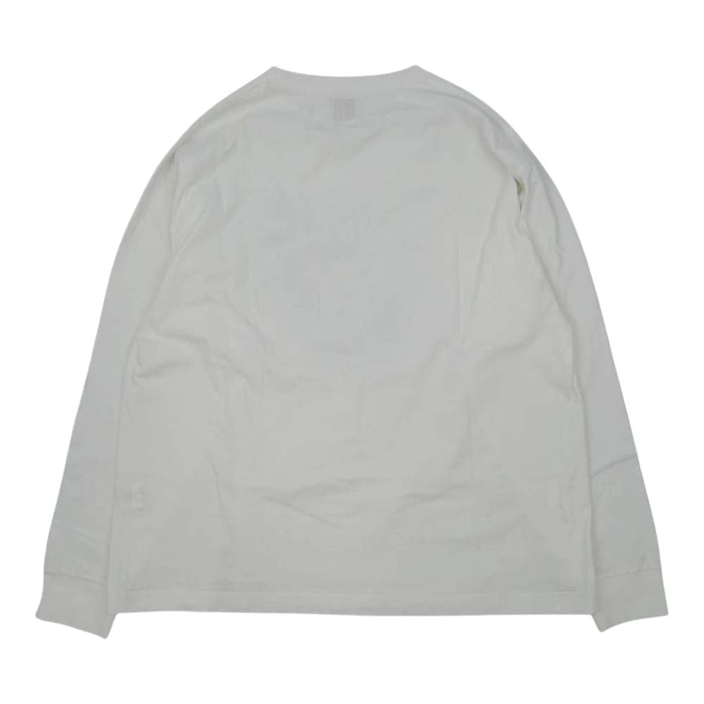 HUMAN MADE ヒューマンメイド 22SS HM FACE LOGO L/S T-SHIRT 長袖 Tシャツ ホワイト系 XXL【中古】