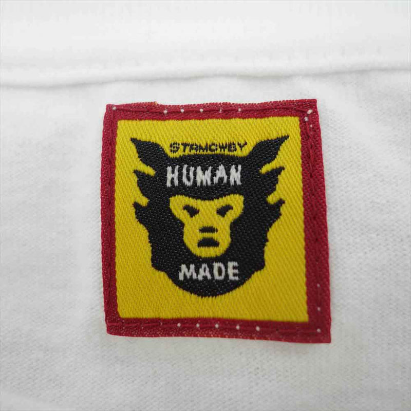 HUMAN MADE ヒューマンメイド 22SS HM FACE LOGO L/S T-SHIRT 長袖 Tシャツ ホワイト系 XXL【中古】