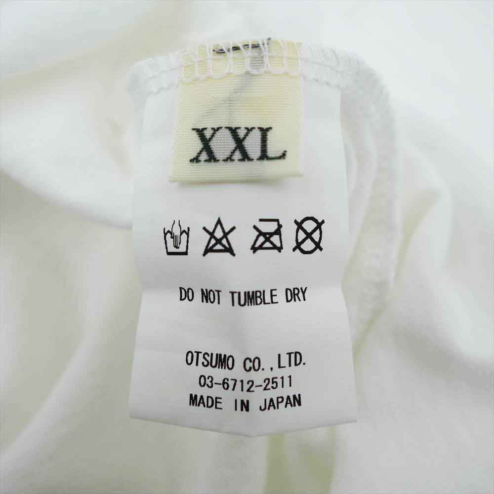 HUMAN MADE ヒューマンメイド 22SS HM FACE LOGO L/S T-SHIRT 長袖 Tシャツ ホワイト系 XXL【中古】