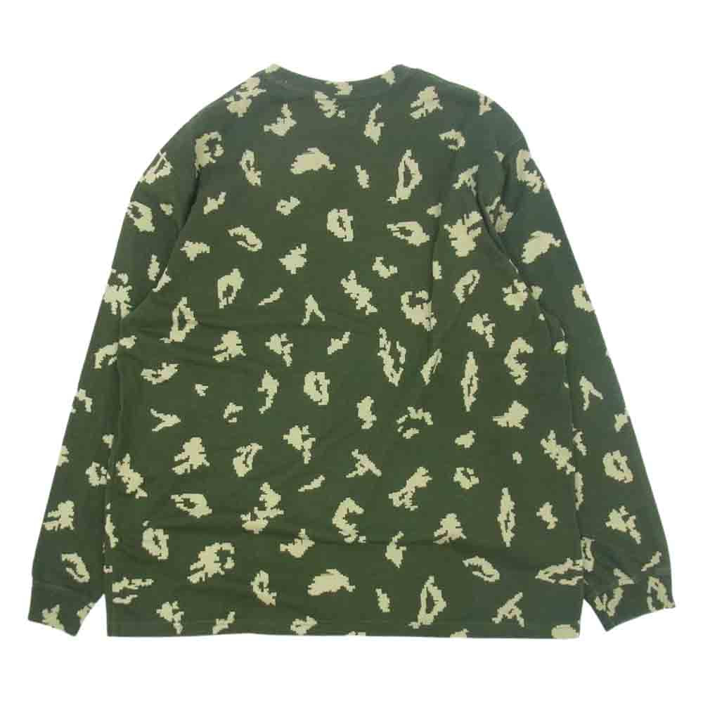 Supreme シュプリーム 21AW Small Box L/S Tee Olive Camo スモール ボックス Tシャツ オリーブ カモ 長袖 Tシャツ モスグリーン系 XL【中古】