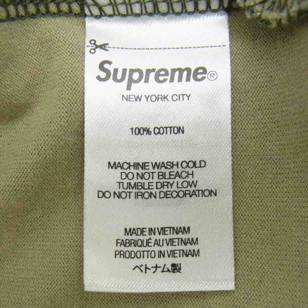 Supreme シュプリーム 21AW Small Box L/S Tee Olive Camo スモール ボックス Tシャツ オリーブ カモ 長袖 Tシャツ モスグリーン系 XL【中古】
