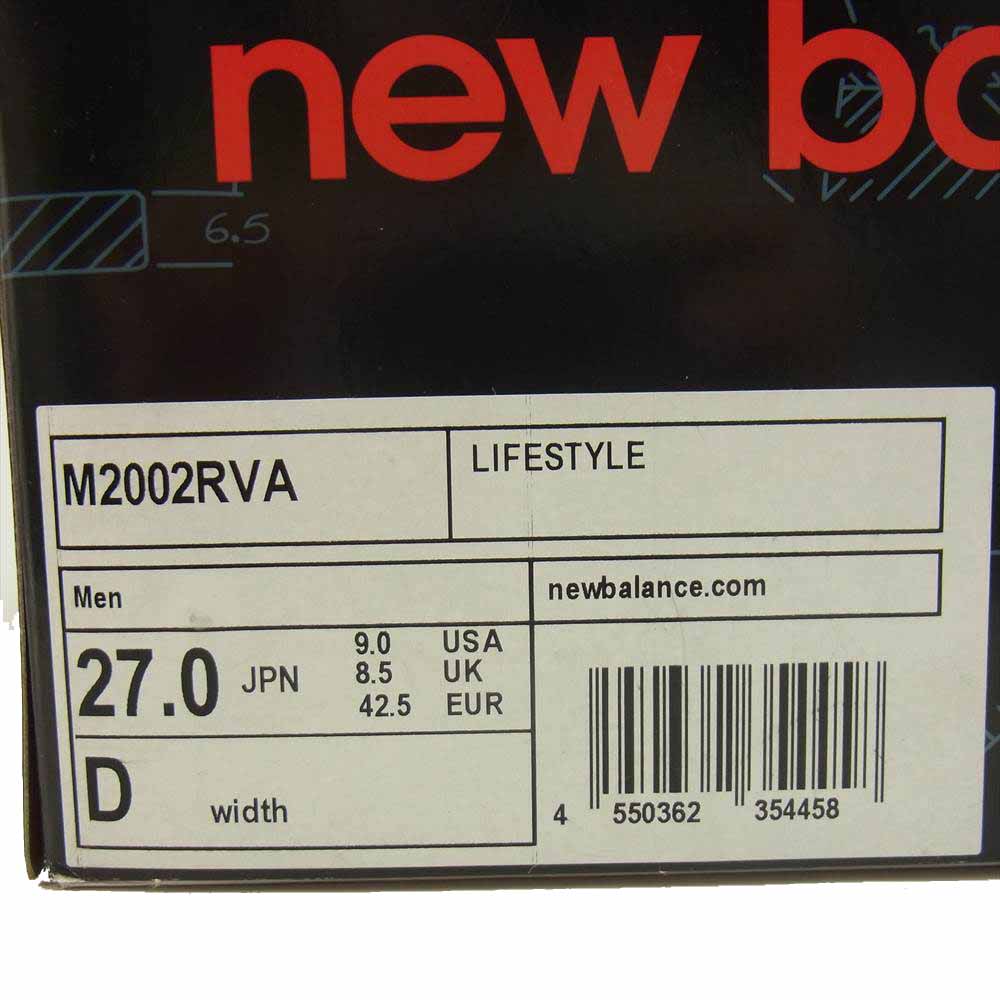 NEW BALANCE ニューバランス M2002RVA レザー スニーカー シューズ グレー系 27.0D【新古品】【未使用】【中古】