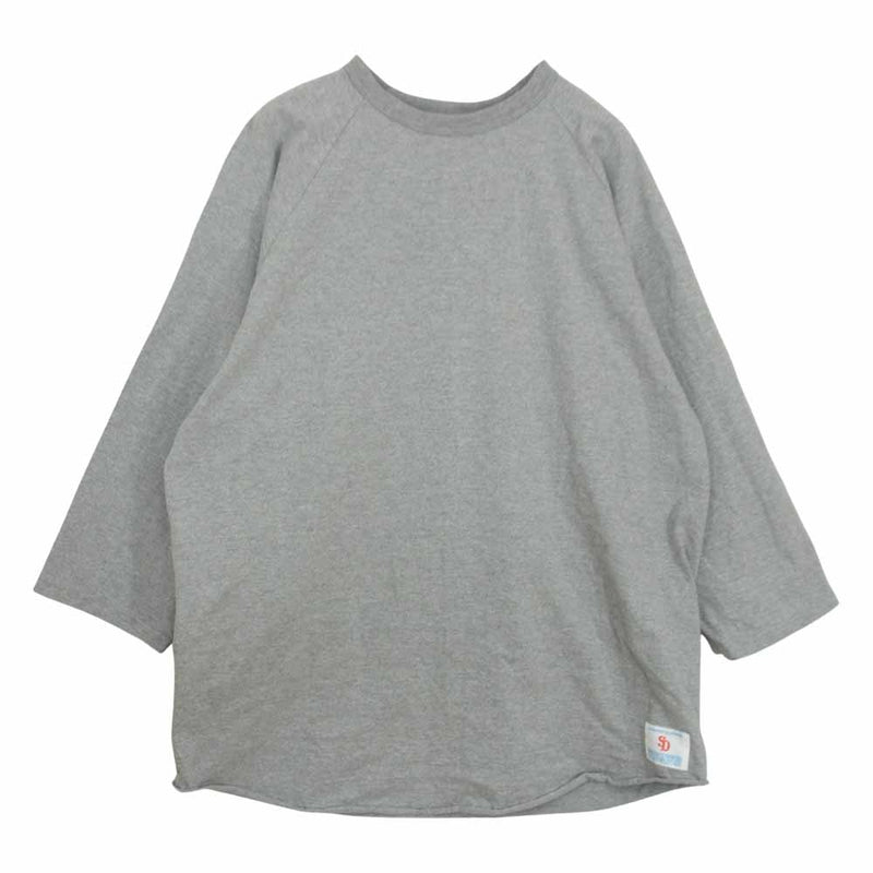 STANDARD CALIFORNIA スタンダードカリフォルニア SD HEAVYWEIGHT BASEBALL T ベースボール ラグラン Tシャツ カットソー グレー系 XL【美品】【中古】