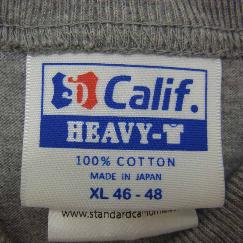 STANDARD CALIFORNIA スタンダードカリフォルニア SD HEAVYWEIGHT BASEBALL T ベースボール ラグラン Tシャツ カットソー グレー系 XL【美品】【中古】