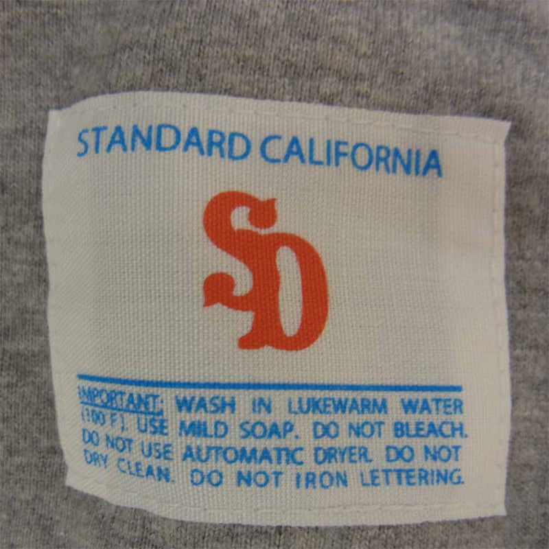 STANDARD CALIFORNIA スタンダードカリフォルニア SD HEAVYWEIGHT BASEBALL T ベースボール ラグラン Tシャツ カットソー グレー系 XL【美品】【中古】