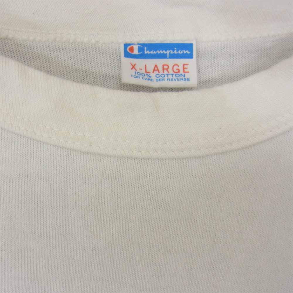 STANDARD CALIFORNIA スタンダードカリフォルニア × Champion チャンピオン フットボール Tシャツ ホワイト系 XL【中古】