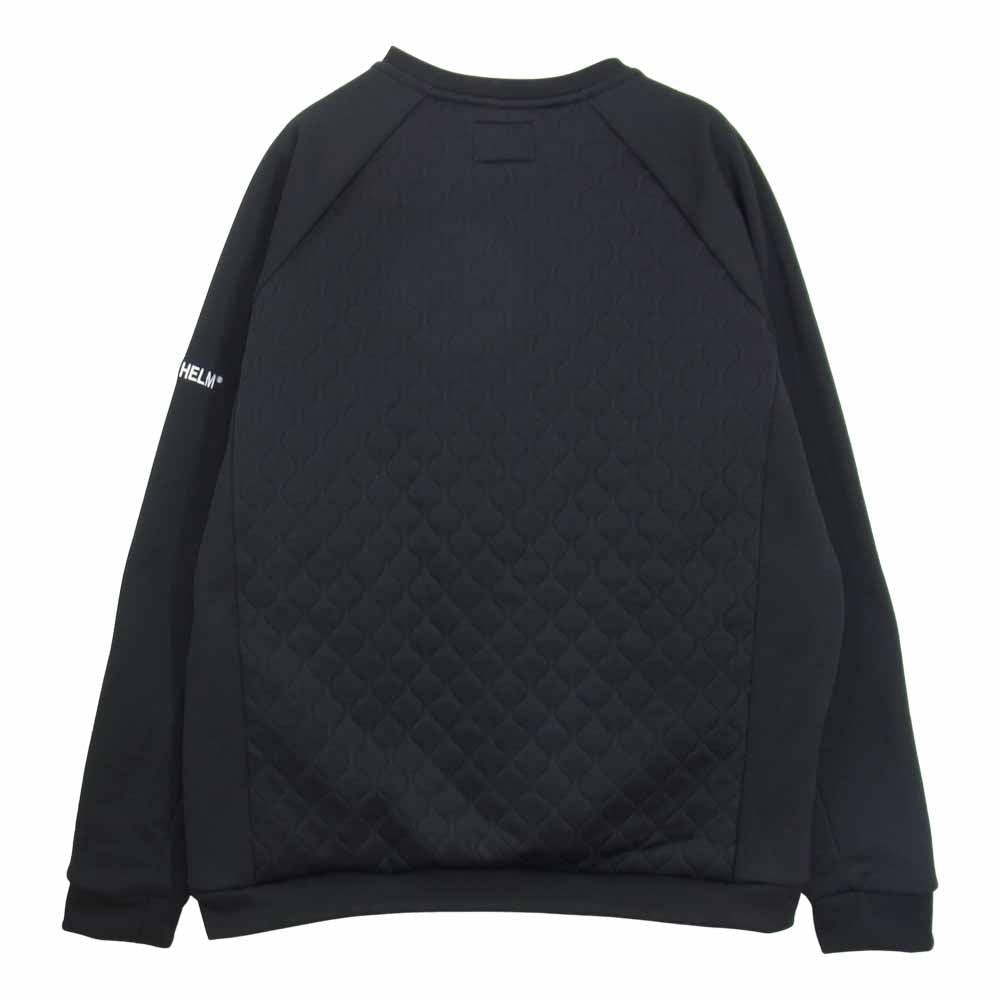 キャプテンズヘルム QUILTED TEC SWEAT キルティング テック スウェット ブラック系 L【中古】