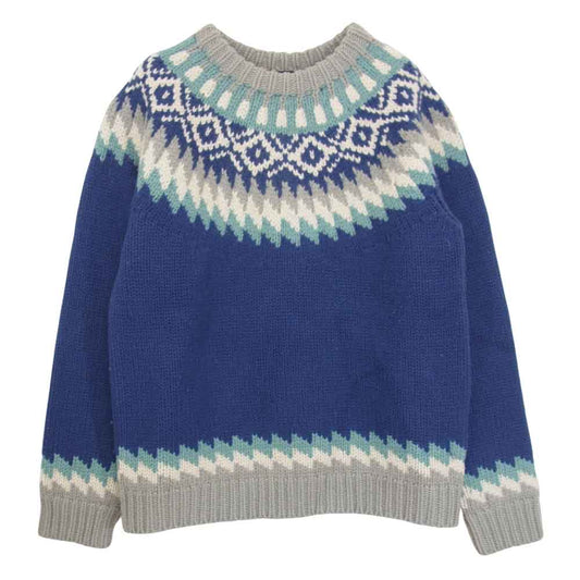 STANDARD CALIFORNIA スタンダードカリフォルニア NORDIC SWEATER ノルディック セーター ブルー系 L【中古】