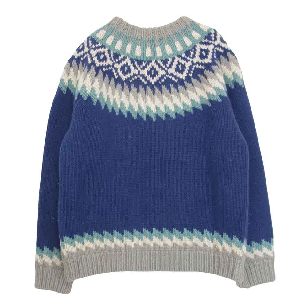 STANDARD CALIFORNIA スタンダードカリフォルニア NORDIC SWEATER ノルディック セーター ブルー系 L【中古】
