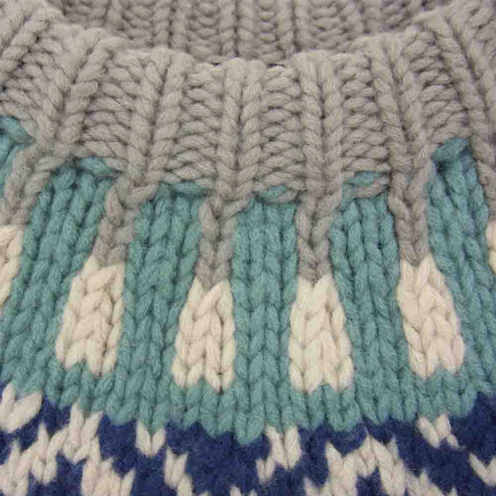 STANDARD CALIFORNIA スタンダードカリフォルニア NORDIC SWEATER ノルディック セーター ブルー系 L【中古】