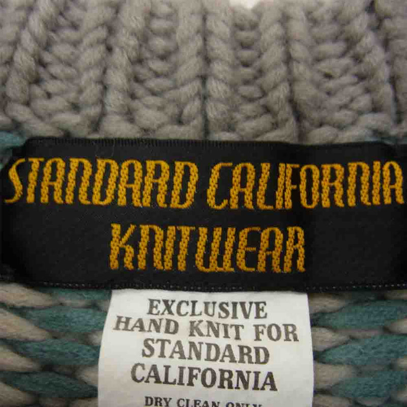 STANDARD CALIFORNIA スタンダードカリフォルニア NORDIC SWEATER ノルディック セーター ブルー系 L【中古】