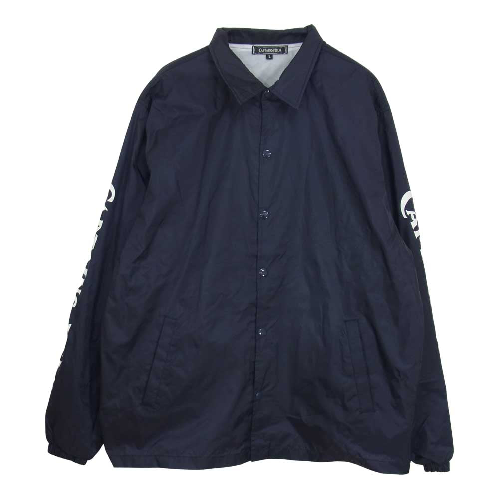 キャプテンズヘルム CH CHECKER COACH JACKET チェッカーロゴ コーチ ジャケット ネイビー系 L【中古】