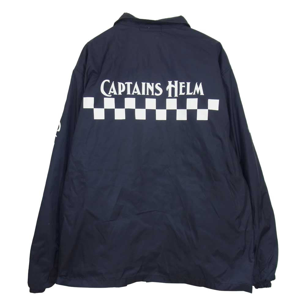 キャプテンズヘルム CH CHECKER COACH JACKET チェッカーロゴ コーチ ジャケット ネイビー系 L【中古】