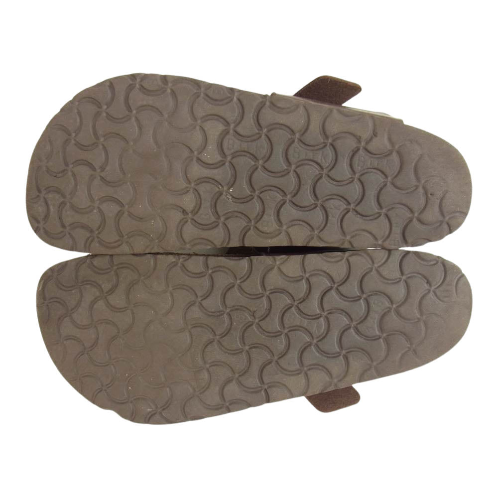 BIRKENSTOCK ビルケンシュトック × HTC RAMSES FLOWER ラムゼス フラワー スタッズ サンダル ダークブラウン系 41【中古】