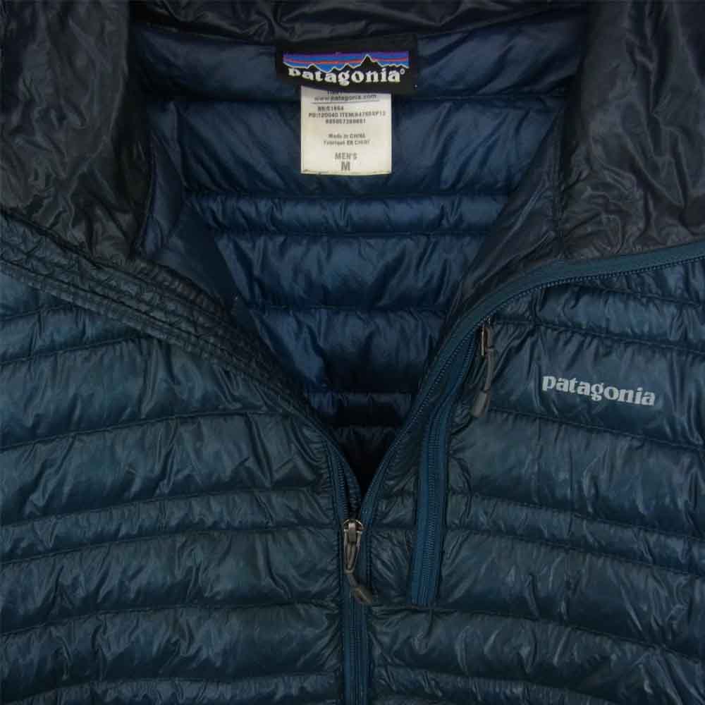 patagonia パタゴニア 12SS 84765 12年製 ULTRALIGHT DOWN HOODY　ウルトラライト ダウン フーディー  ジャケット グリーン系 M【中古】