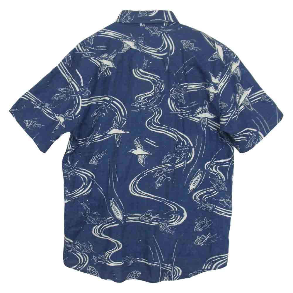 patagonia パタゴニア 19SS 52595 Pataloha Pullover Shirt パタロハ プルオーバー アロハ シャツ ブルー系 S【中古】