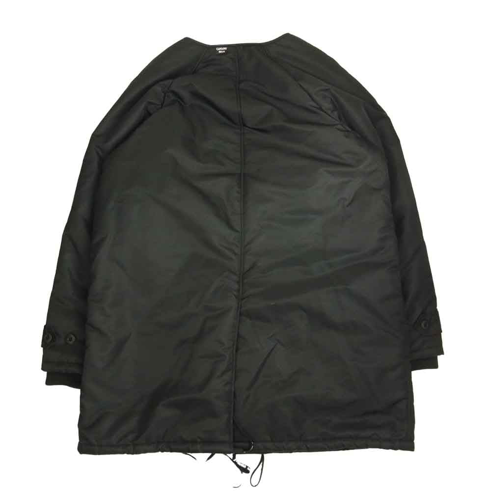 キャプテンズヘルム NO COLLAR MILITARY HALF JACKET ノーカラー ミリタリー ハーフ ジャケット ブラック系 L【中古】