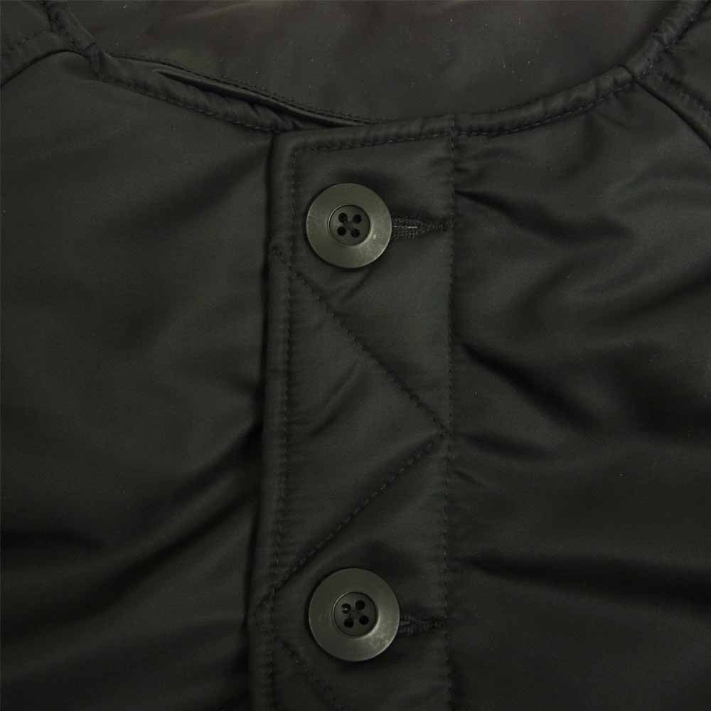 キャプテンズヘルム NO COLLAR MILITARY HALF JACKET ノーカラー ミリタリー ハーフ ジャケット ブラック系 L【中古】