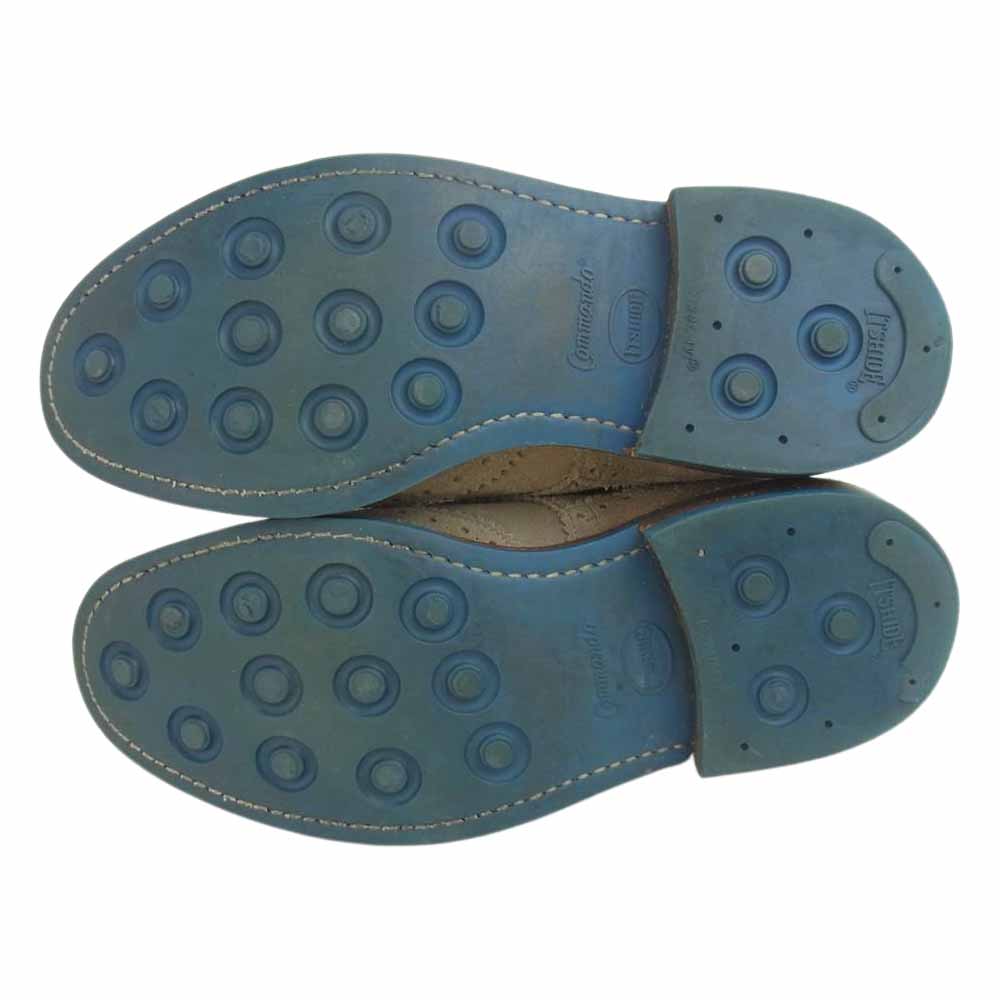 Tricker's トリッカーズ  BOURTON バートン スエード メダリオン ウイングチップ シューズ アッシュブラウン系 実寸約26㎝【中古】