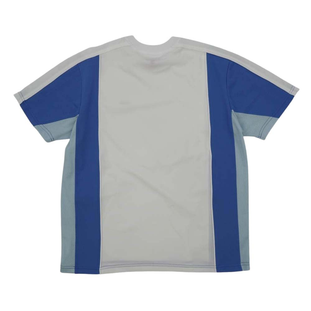 シュプリーム Supreme 2023年春夏 Mesh Stripe S/S Shirt ポリエステルメッシュ 半袖シャツ ホワイト【サイズM】【メンズ】