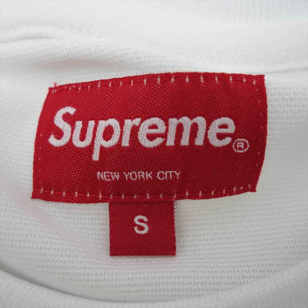 Supreme シュプリーム 22SS Mesh Panel S/S Top メッシュ 半袖 Tシャツ ホワイト系 ライトブルー系 S【新古品】【未使用】【中古】