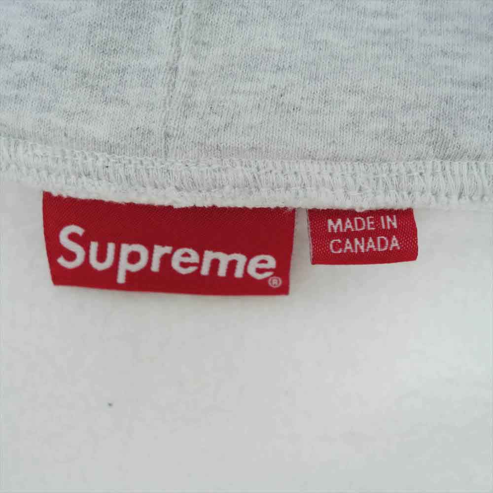 Supreme シュプリーム 18SS Jet Sleeve Zip Up Hooded Sweatshirt ジェット スリーブ アーチロゴ ジップ アップ フーデッド スウェット パーカー ホワイト系 S【中古】