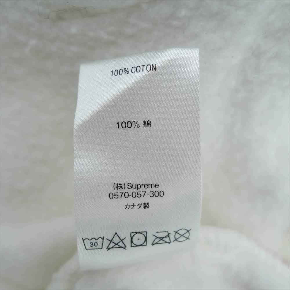 Supreme シュプリーム 18SS Jet Sleeve Zip Up Hooded Sweatshirt ジェット スリーブ アーチロゴ ジップ アップ フーデッド スウェット パーカー ホワイト系 S【中古】