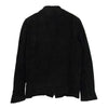 ISAMUKATAYAMA BACKLASH イサムカタヤマバックラッシュ 19SS 1775-04 Wet White Calf JPN ジャパンカーフ 白鞣し 製品染め スエード レザー ジャケット ブラック系 S【中古】