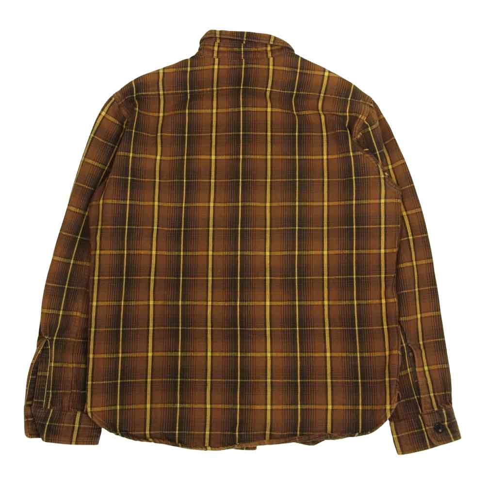 TENDERLOIN テンダーロイン T-HEAVY FLANNEL SHT ヘビー フランネル シャツ ブラウン系 M【中古】
