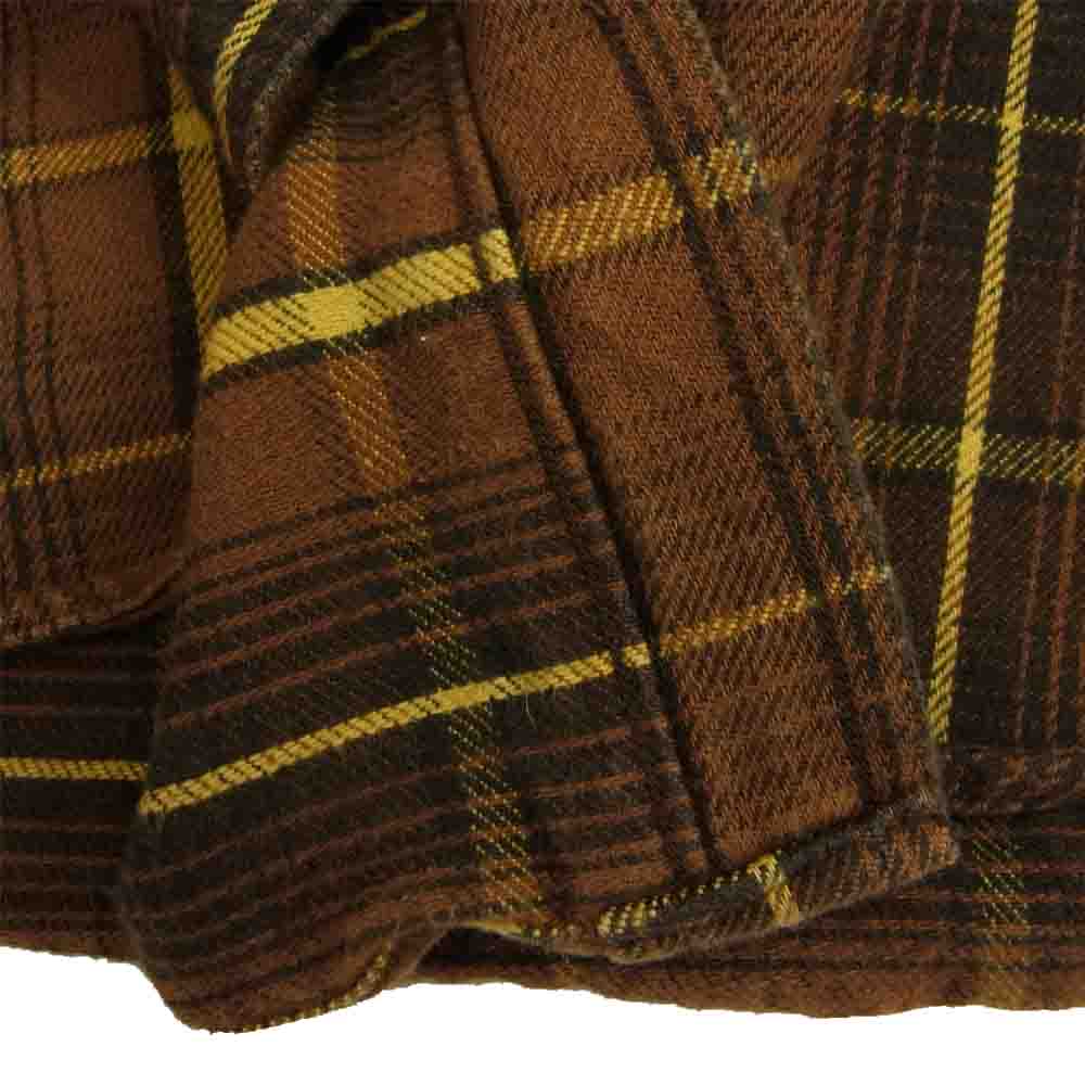 TENDERLOIN テンダーロイン T-HEAVY FLANNEL SHT ヘビー フランネル シャツ ブラウン系 M【中古】