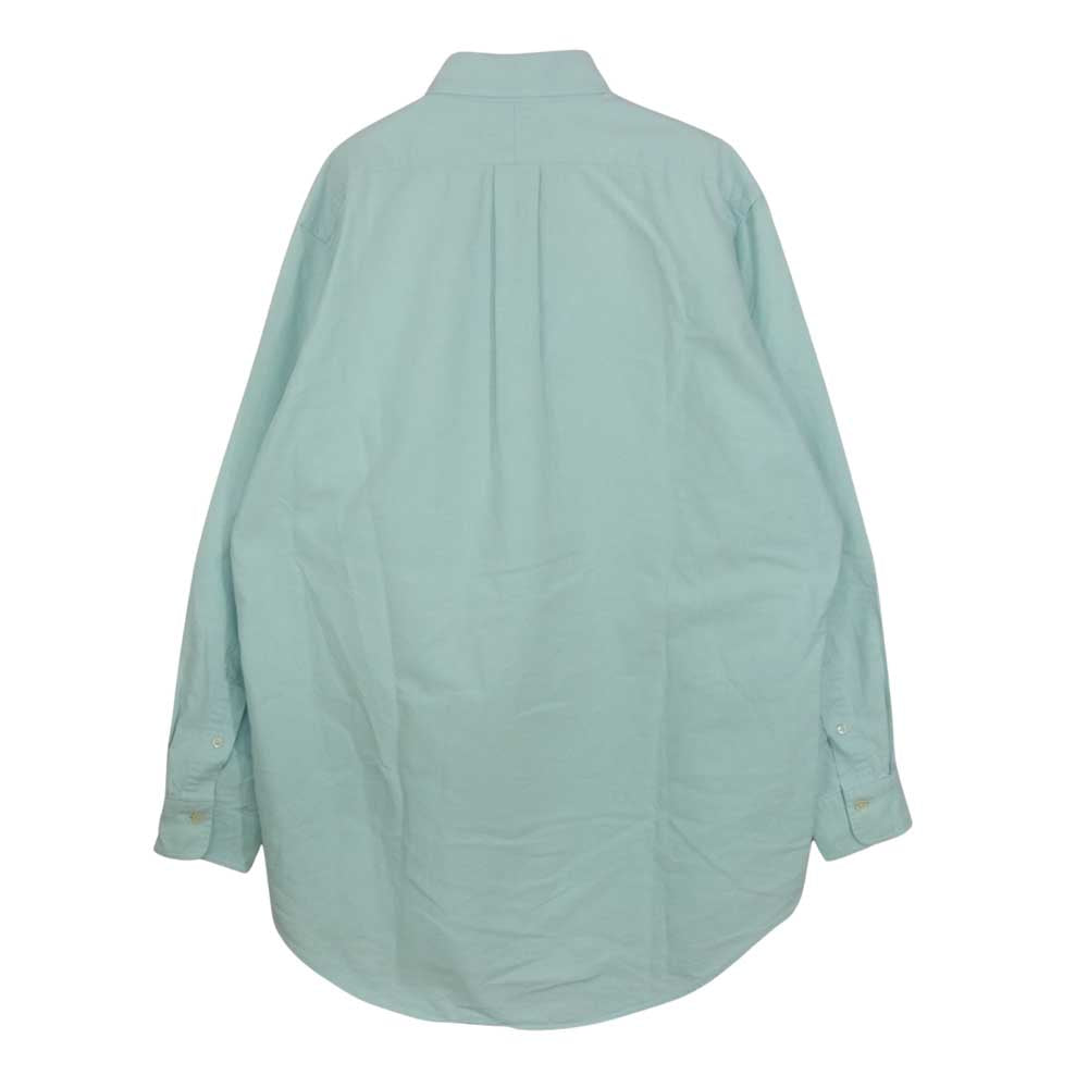 RALPH LAUREN ラルフローレン 90'S オックスフォード ボタンダウン シャツ ライトブルー系 M【中古】