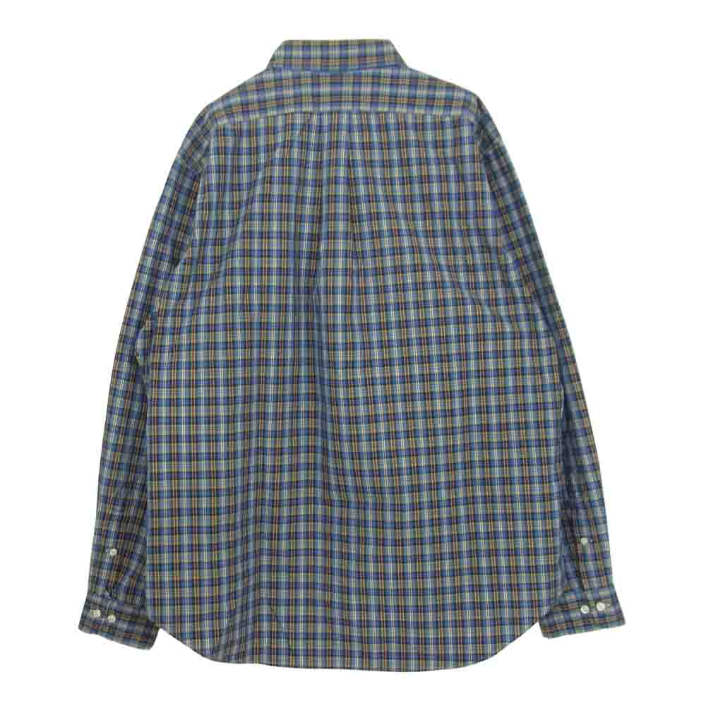 RALPH LAUREN ラルフローレン 90'S ボタンダウン チェック シャツ ブルー系 L【中古】