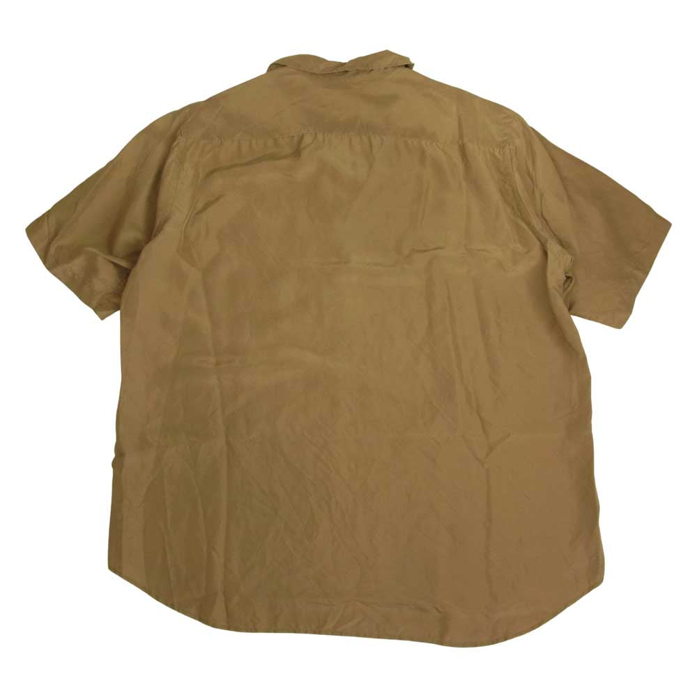 COMOLI コモリ 17SS K01-02014 シルク スキッパー 半袖 シャツ